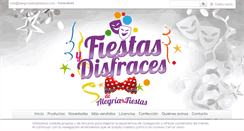 Desktop Screenshot of fiestasydisfraces.com